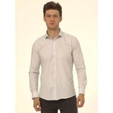 Süvari Slim Fit Klasik Yaka Düz Mavi - Buz Erkek Gömlek GM1007100561