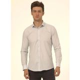 Süvari Slim Fit Klasik Yaka Düz Mavi - Buz Erkek Gömlek GM1007100568