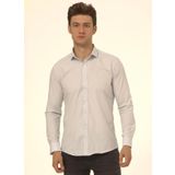 Süvari Slim Fit Klasik Yaka Düz Mavi - Buz Erkek Gömlek GM1007100576