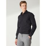 Süvari Slim Fit Klasik Yaka Düz Siyah Erkek Gömlek GM1007100487 - XL