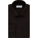 Süvari Slim Fit Lacivert Erkek Gömlek - Siyah