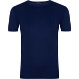 Süvari Slim Fit O Yaka Koyu Mavi Erkek Tişört