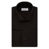 Süvari Slim Fit Siyah Düz Erkek Gömlek