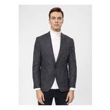 Suvari Slim Fit Siyah Erkek Armurlu Ceket Ct2021600299
