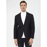 Süvari Slim Fit Siyah Erkek Armürlü Ceket CT2021600310 - 50