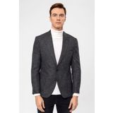 Suvari Slim Fit Siyah Erkek Armurlu Ceket Ct2021600310