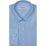 Süvari Slim Fit Soluk Mavi Erkek Gömlek - XL