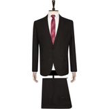 Süvari Slim Fit Takım Elbise Siyah Renk Erkekler İçin Şık ve Rahat Model - 50 / 6