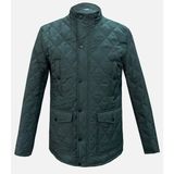Süvari Slim Fit Yeşil Kapitone Hakim Yaka Erkek Mont - 58