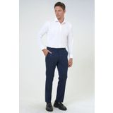 SÜVARİ Süvari Slim Fit Düz Esnek Lacivert Kumaş Pantolon