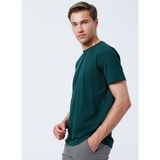 Süvari TS1014000239 O Yaka Düz Haki Erkek T-shirt