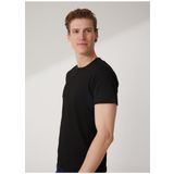 Süvari TS1014000280 O Yaka Armürlü Siyah Erkek T-Shirt