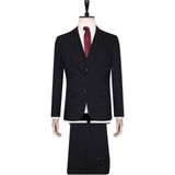 Süvari Yelekli Slim Fit Takım Elbise - 6 Drop - Lacivert - 48