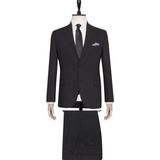 Süvari Yelekli Slim Fit Takım Elbise Siyah Erkek 48 Beden Motifli Kumaş ile Şık Tasarım - 6 Drop