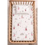 Suvay %100 Pamuk Lastikli Bebek Çarşafı | Park Yatak 60X120 70X110 70X120 Uyumlu - Bebe Pembe - 70 x 120 cm