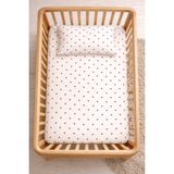 Suvay %100 Pamuk Lastikli Bebek Çarşafı | Park Yatak 60X120 70X110 70X120 Uyumlu - Boho Floral - 70 x 120 cm