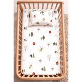 Suvay %100 Pamuk Lastikli Bebek Çarşafı | Park Yatak 60X120 70X110 70X120 Uyumlu - Kırmızı - 70 x 120 cm