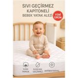 SUVAY %100 Pamuk Sıvı Geçirmez Kapitone Bebek Alezi - Park Beşik, Kreş ve Anaokulu Yatak Koruyucu