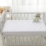 Suvay 60x120 Kapitoneli Bebek Çocuk Yatak Alezi Kapitone Fitted Su Sıvı Geçirmez Yatak Koruyucu Çarşaf Alez - 60 x 120 cm - Beyaz
