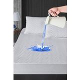 SUVAY Kapitone Fitted Full Kenar Su Sıvı Geçirmez Alezi Beyaz Renkli Tek Çift Kişilik Yatak Koruyucu (60x120)