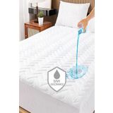Suvay Kapitoneli Fitted Full Kenar Su Sivi Gecirmez Alezi Beyaz Renkli Tek Cift Kisilik Yatak Koruyucu