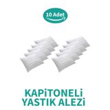 SUVAY Kapitoneli Yastık Alezi 10'lu Pamuklu Fermuarlı Kapitone Yastık Koruyucu Yastık Kılıfı