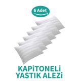 SUVAY Kapitoneli Yastık Alezi 6'lı Pamuklu Fermuarlı Kapitone Yastık Koruyucu Yastık Kılıfı