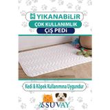 Suvay Kedi Köpek Çiş Pedi 60x60 | Sıvı Geçirmez Yıkanabilir Emici | Hasta Alezi | 4 Ebat