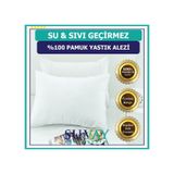Suvay Su Sıvı Geçirmez Pamuklu Fermuarlı Terletmeyen Yastık Koruyucu Alez Kılıf 2 Adet