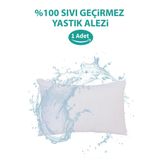 SUVAY Su Sıvı Geçirmez Yastık Alezi Pamuklu Fermuarlı Terletmeyen Yastık Koruyucu Kılıf 1 Adet