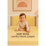 SUVAY%100 Pamuklu Bebek Lastikli Çarşaf - Penye Kumaş - Park Yatak | 60X120 | 70X110 | 70X120 | 70X130 | 70X140 | Krem | Beyaz | Gri | Pembe | Mavi (Sarı)