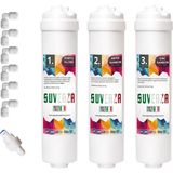 Suvenza Nsf Onaylı 3’lü Ön Filtre Seti (Coconat Bazlı) - Beyaz - Renk