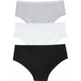 Suwen 3 Lü Pamuklu Hipster Külot - XS - Siyah