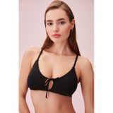 Suwen Bağcıklı Bralet Bikini Üst Sb24993012 Siyah