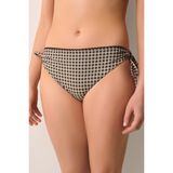 Suwen Betty Ince Bağcıklı Bikini Alt - 36 - Siyah