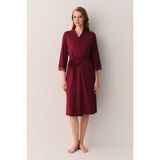 Suwen Catrine Kısa Sabahlık - XL - Bordo
