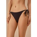 SUWEN Cora İnce Bağcıklı Dokulu Bikini Alt
