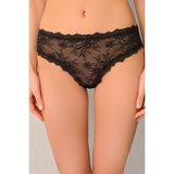 Suwen Cosmopolitan Dantelli Slip Külot - Siyah