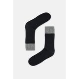 Suwen Double Cuff Soket Çorap - Standart - Siyah