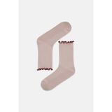Suwen Elegant Fırfırlı Soket Çorap - Standart - Pembe