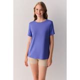 Suwen Essence Nights Modal T-Shirt - Mavi