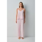 Suwen Floral Pijama Altı - Pembe