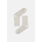 Suwen Fluffy Glow Soket Çorap - Standart - Ekru