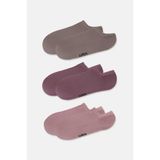 Suwen Görünmez 3 Lü Modal Sneaker Çorap - Standart - Pembe - Mor