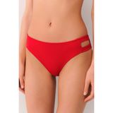 Suwen Iki Şeritli Bikini Alt - Kırmızı - 38