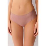Suwen Invisible Lazer Kesim Midi Slip Külot - Nude