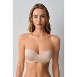 Suwen Ivy Light Secret Lazer Kesim Iz Bırakmayan Toparlayıcı Straplez Sütyen - 85C - Ten Rengi