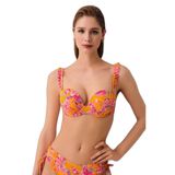 SUWEN Jungle Dolgulu Straplez Bikini Üst