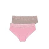 Suwen Kadın 3 P Cotton Brazilian Short Külot, Çok Renkli (Ecr/Cap/Pnk 40), Na (Üretici Ölçüsü: S)