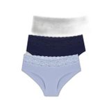 Suwen Kadın 3 P Cotton Brazilian Short Külot